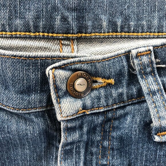 Lee Riders Womens Capri Jeans Size 8M Blue Denim Cropped Relaxed Fit Casual - Picture 10 of 14